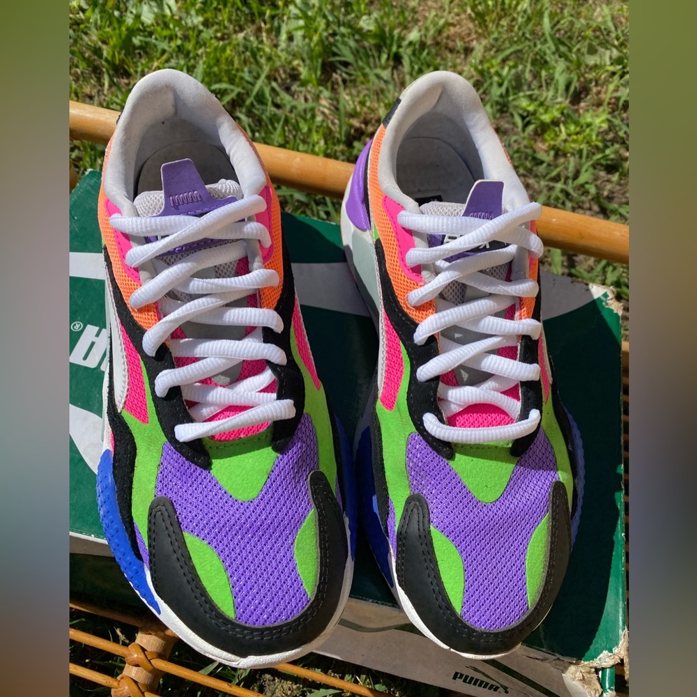 Puma Women's Sneakers - Purple, Green, Black - Picture 5 of 6